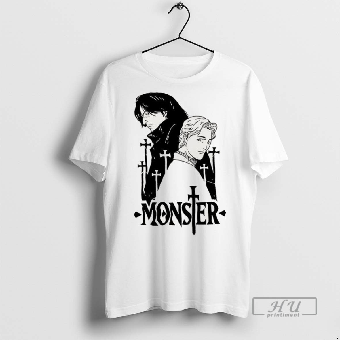 Trending Monster Johan Liebert And Kenzo Tenma - Adult & Kids T-Shirts, Sweatshirts & Hoodies apparel design preview 1