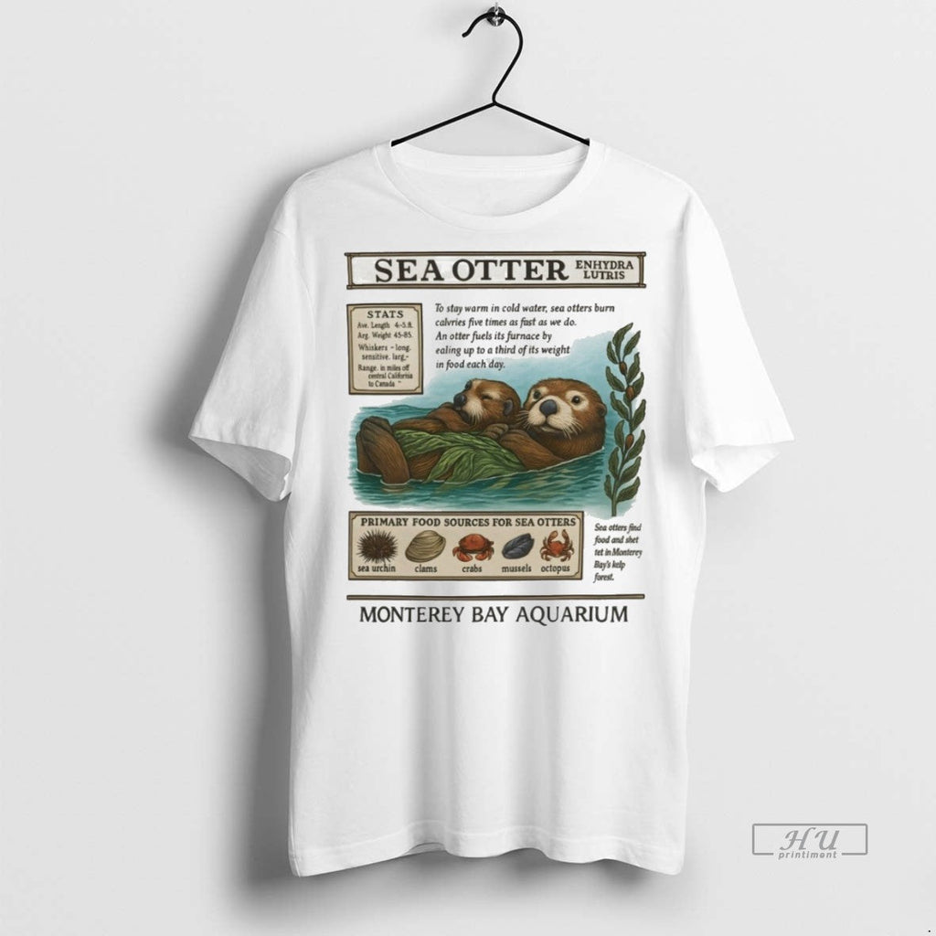 Trending Monterey Bay Aquarium Sea Otter Enhydra - Adult & Kids T-Shirts, Sweatshirts & Hoodies apparel design preview 1