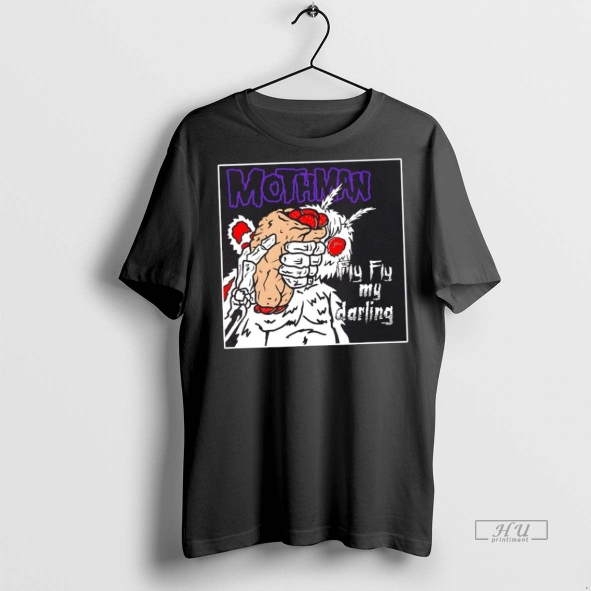 Trending Mothman Fly My Darling Graphic Sweater - Adult & Kids T-Shirts, Sweatshirts & Hoodies apparel design preview 1
