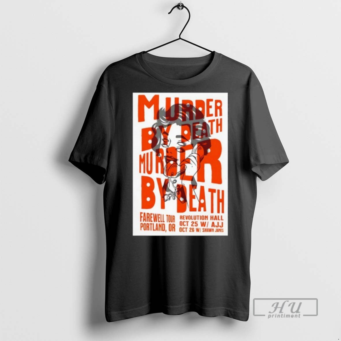 Trending Murder By Death October 25 26 2025 Portland - Adult & Kids T-Shirts, Sweatshirts & Hoodies apparel design preview 1