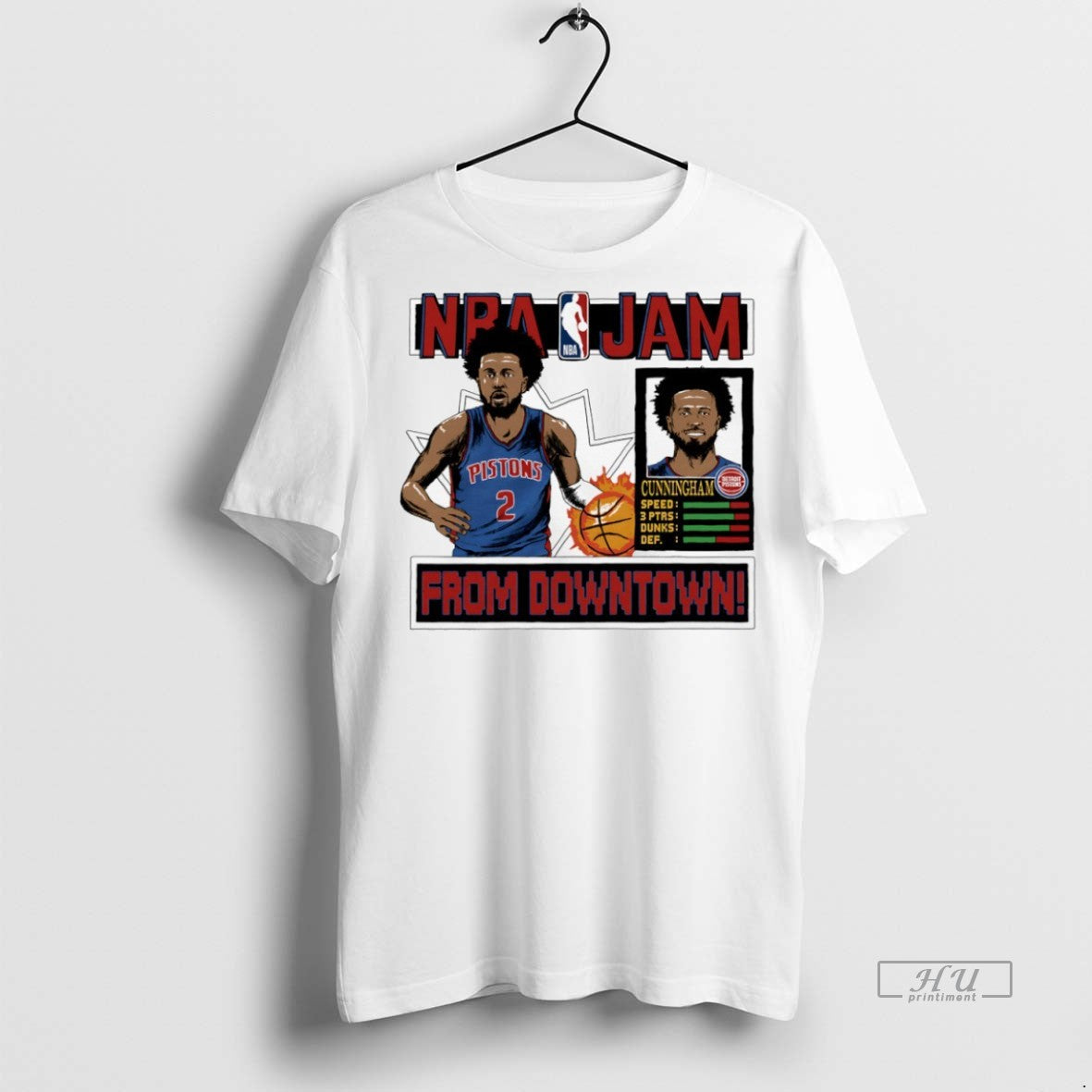 Trending Nba Jam Cade Cunningham Detroit Pistons From - Adult & Kids T-Shirts, Sweatshirts & Hoodies apparel design preview 1