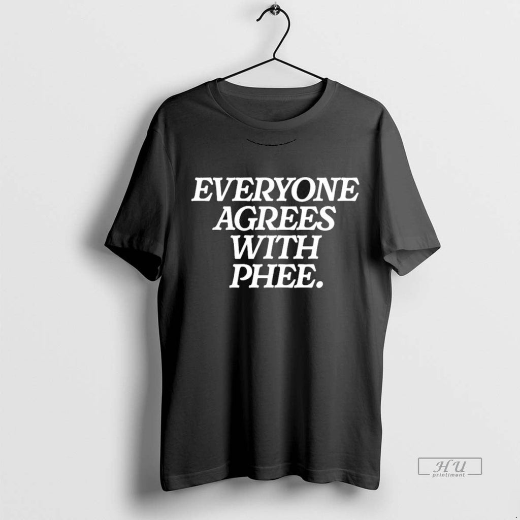 Trending Napheesa Collier Everyone Agrees With Phee - Adult & Kids T-Shirts, Sweatshirts & Hoodies apparel design preview 1