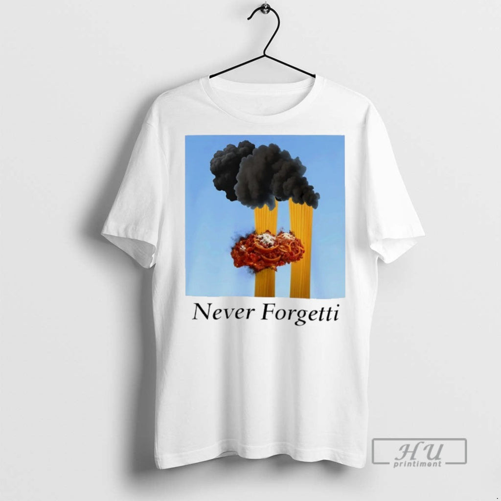 Trending Never Forgetti Spaghetti 9 11 Attacks - Adult & Kids T-Shirts, Sweatshirts & Hoodies apparel design preview 1