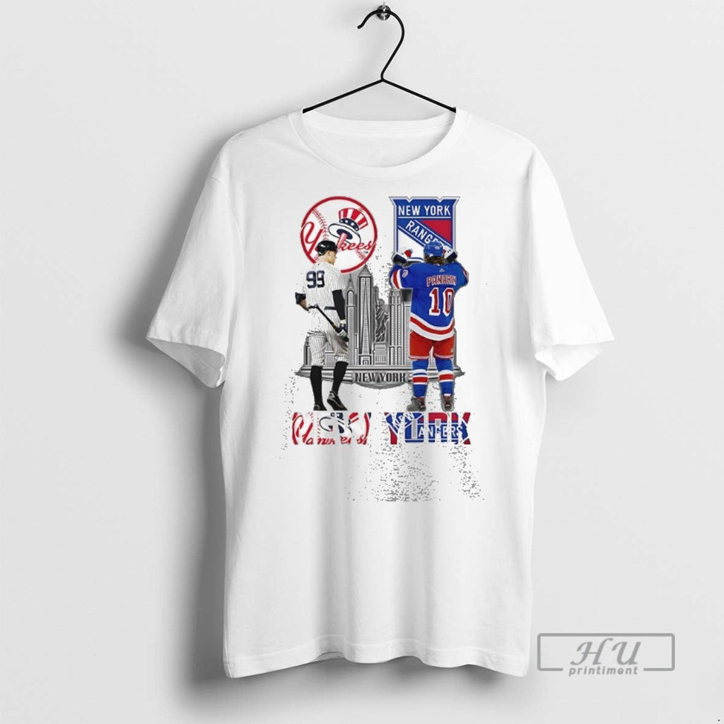 Trending New York City Yankees And Rangers - Adult & Kids T-Shirts, Sweatshirts & Hoodies apparel design preview 1