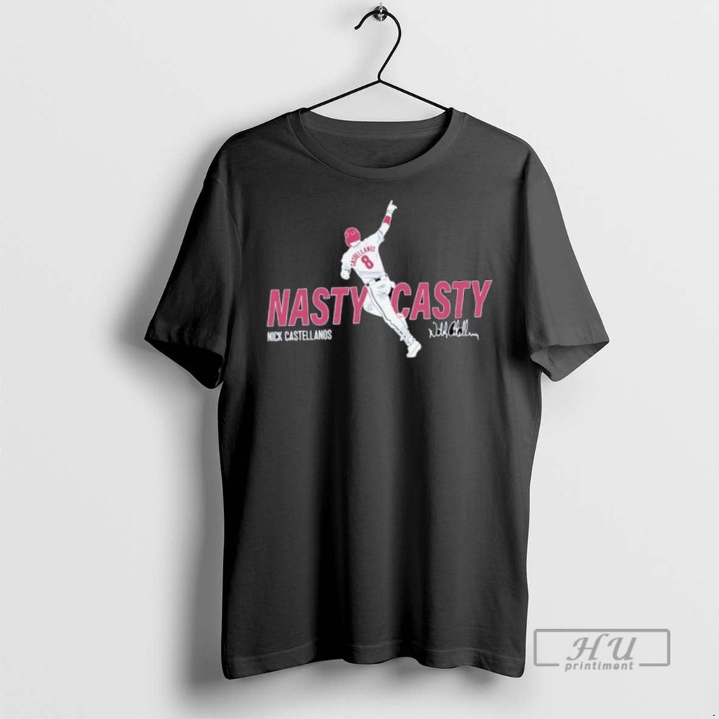 Trending Nick Castellanos Nasty Casty Celebration - Adult & Kids T-Shirts, Sweatshirts & Hoodies apparel design preview 1
