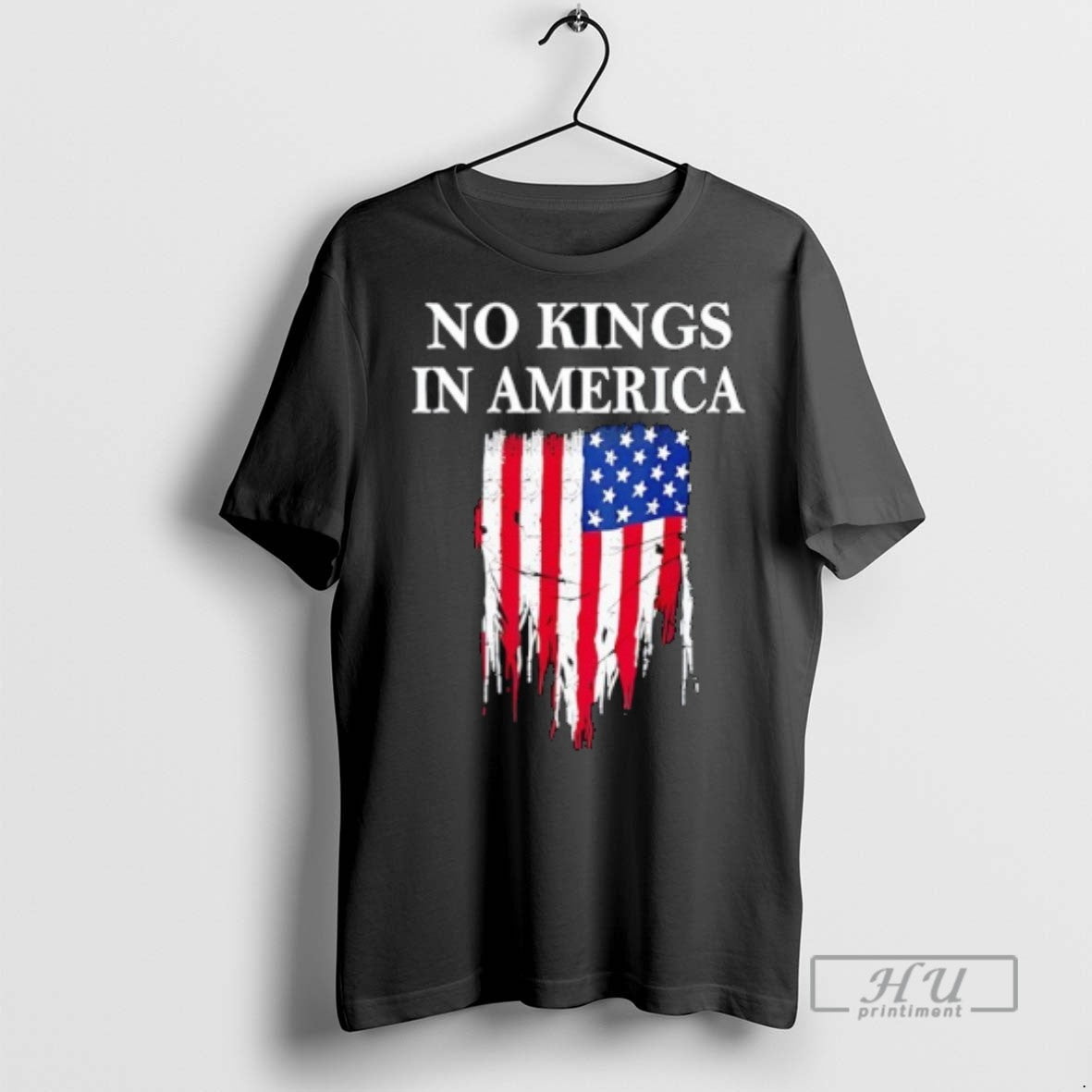 Trending No Kings In America Flag Vintage Graphic - Adult & Kids T-Shirts, Sweatshirts & Hoodies apparel design preview 1