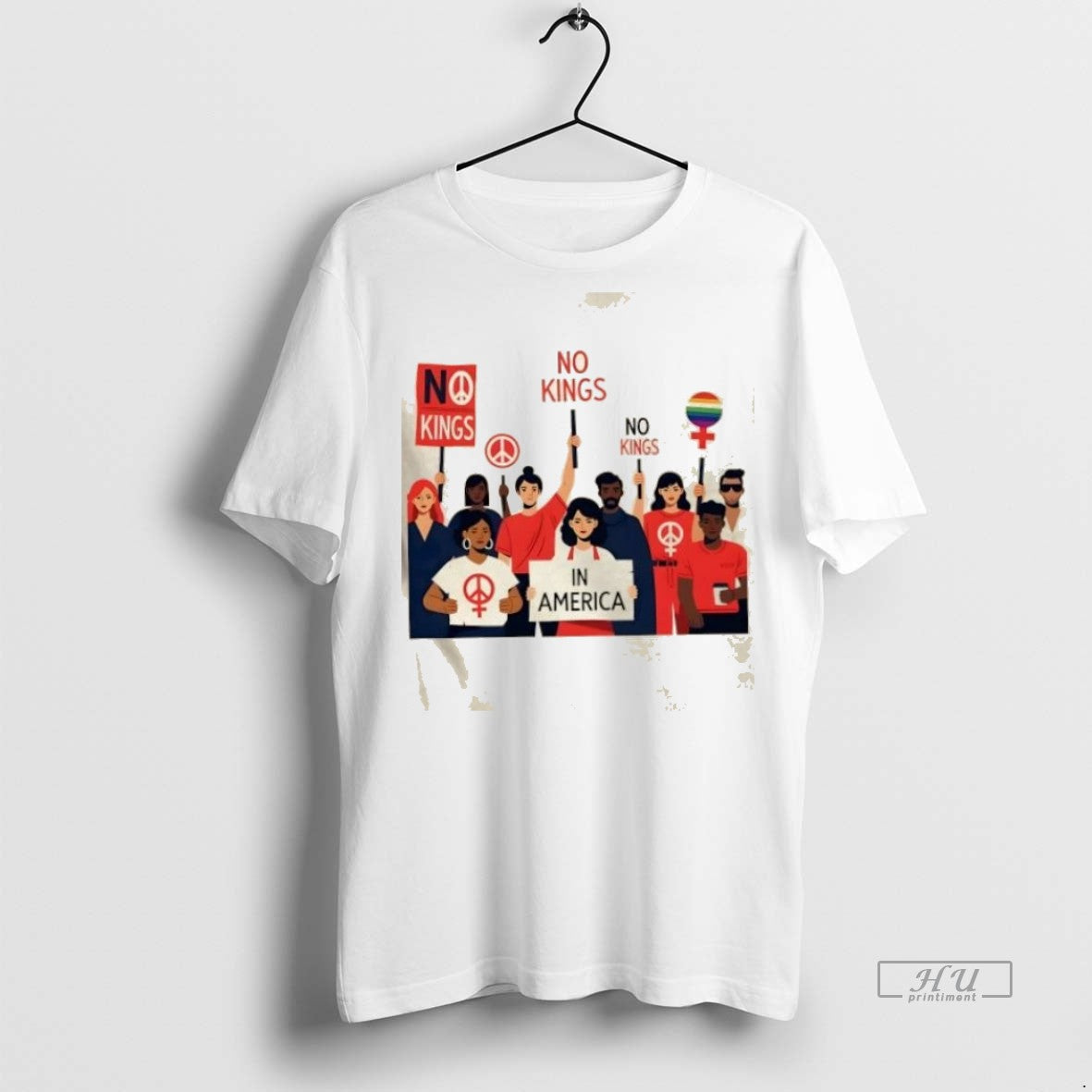 Trending No Kings In America Womens Rights Graphic - Adult & Kids T-Shirts, Sweatshirts & Hoodies apparel design preview 1