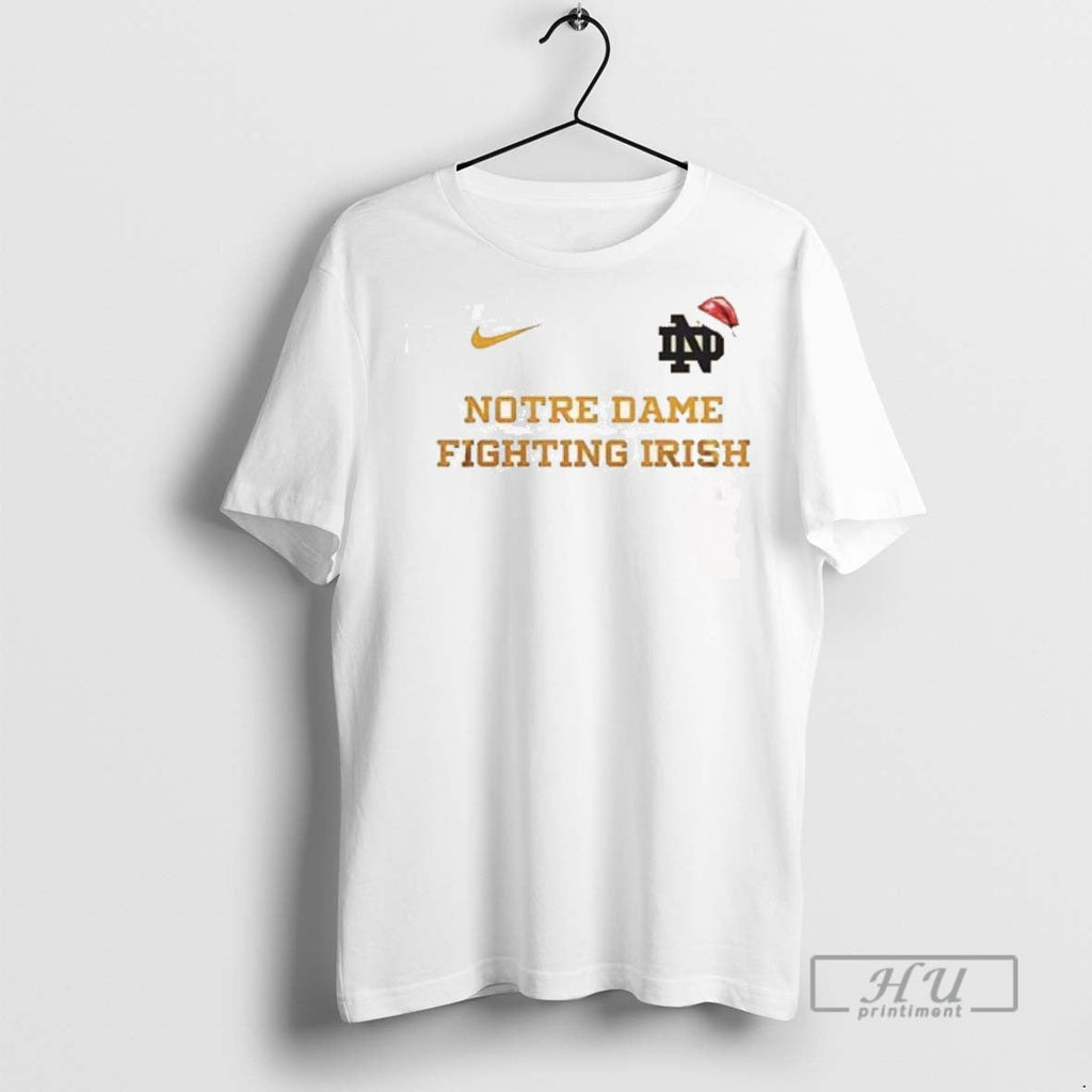 Trending Notre Dame Fighting Irish Merry Christmas 2 - Adult & Kids T-Shirts, Sweatshirts & Hoodies apparel design preview 1