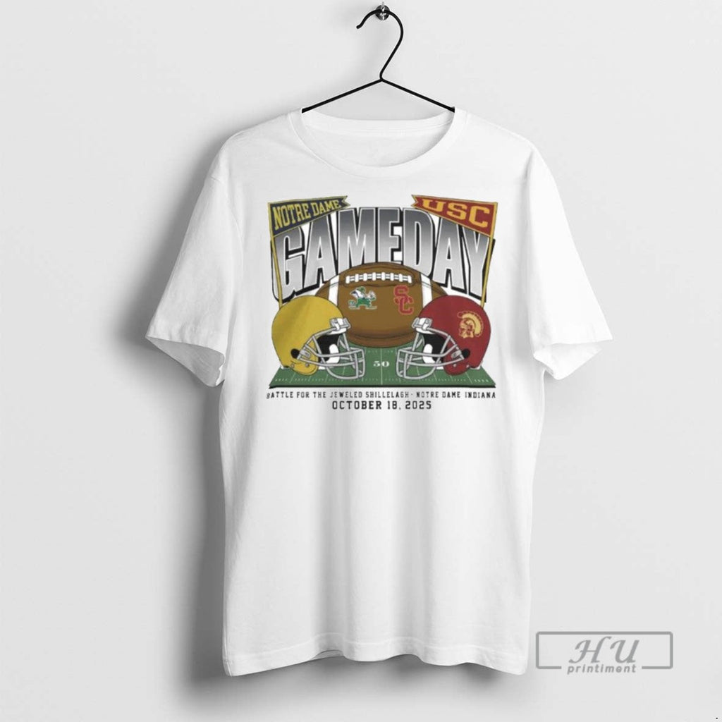 Trending Notre Dame Fighting Irish Vs Usc Trojans - Adult & Kids T-Shirts, Sweatshirts & Hoodies apparel design preview 1
