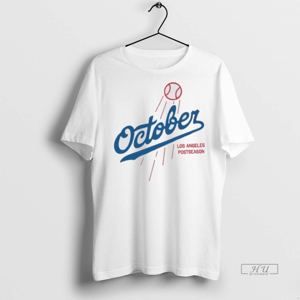 Trending October Los Angeles Postseason Logo Sweater - Adult & Kids T-Shirts, Sweatshirts & Hoodies apparel design preview 1