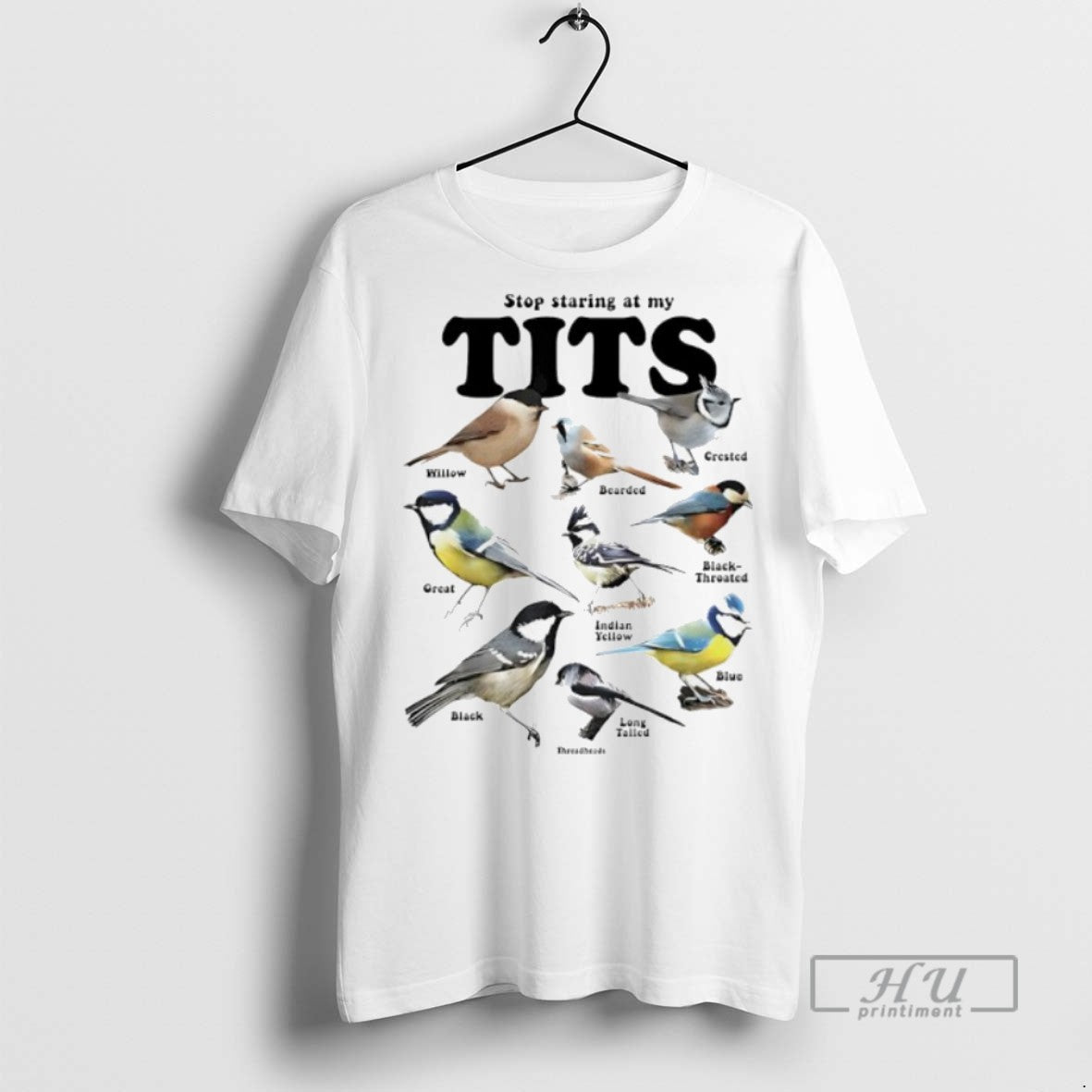 Trending Official Birds Stop Staring At My Tits - Adult & Kids T-Shirts, Sweatshirts & Hoodies apparel design preview 1