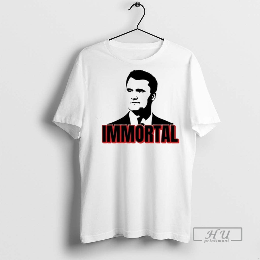 Trending Official Charlie Kirk Immortal Portrait - Adult & Kids T-Shirts, Sweatshirts & Hoodies apparel design preview 1