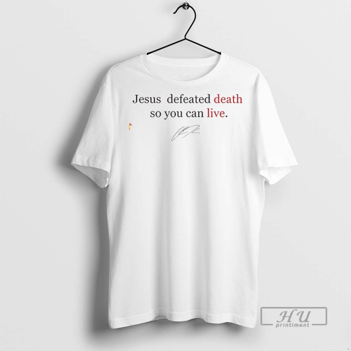 Trending Official Charlie Kirk Jesus Defeated Death - Adult & Kids T-Shirts, Sweatshirts & Hoodies apparel design preview 1