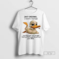 Trending Official Duck Smoking Just Checking I Heard - Adult & Kids T-Shirts, Sweatshirts & Hoodies apparel design preview 1