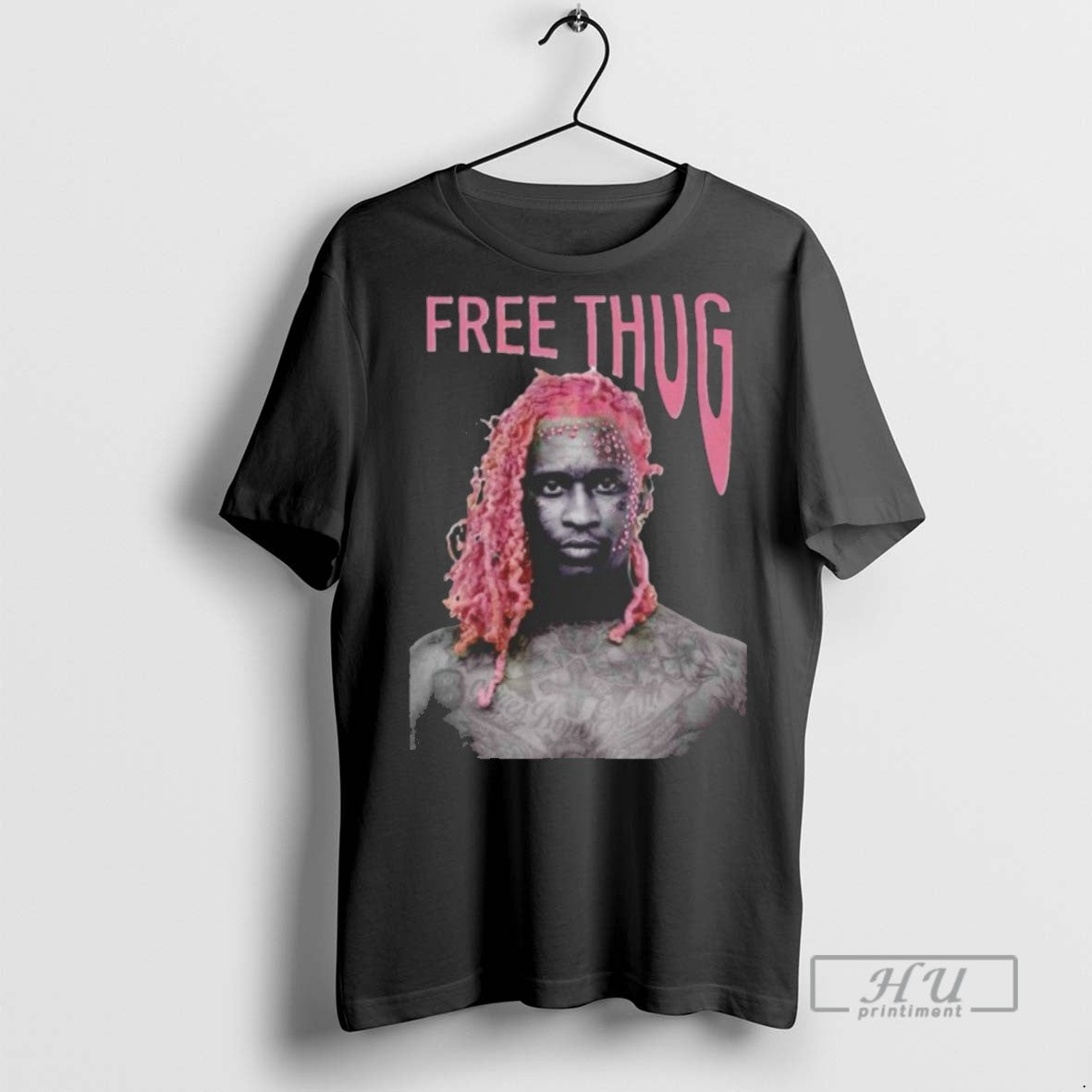 Trending Official Free Young Thug Portrait - Adult & Kids T-Shirts, Sweatshirts & Hoodies apparel design preview 1