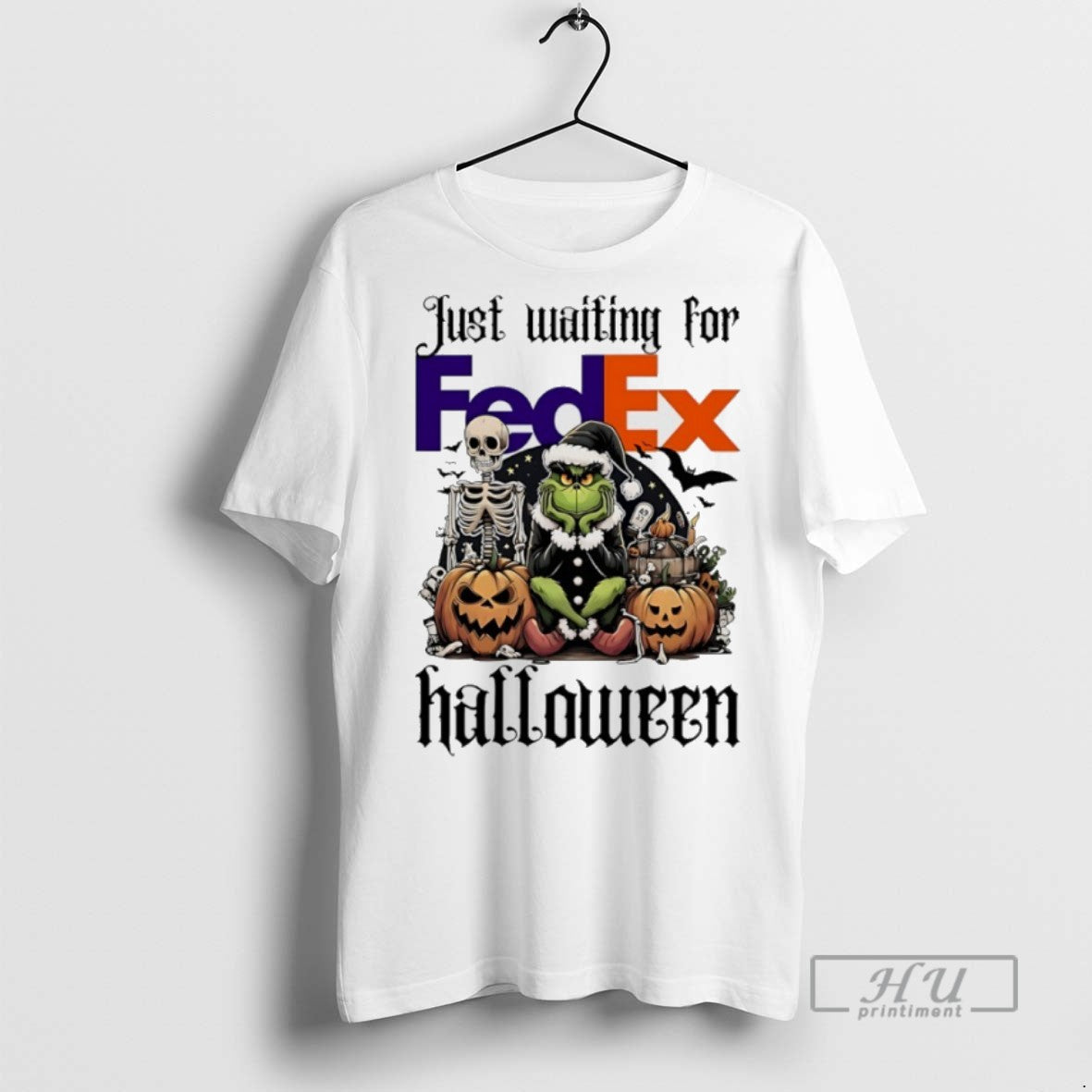 Trending Official Grinch Just Waiting For Fedex - Adult & Kids T-Shirts, Sweatshirts & Hoodies apparel design preview 1
