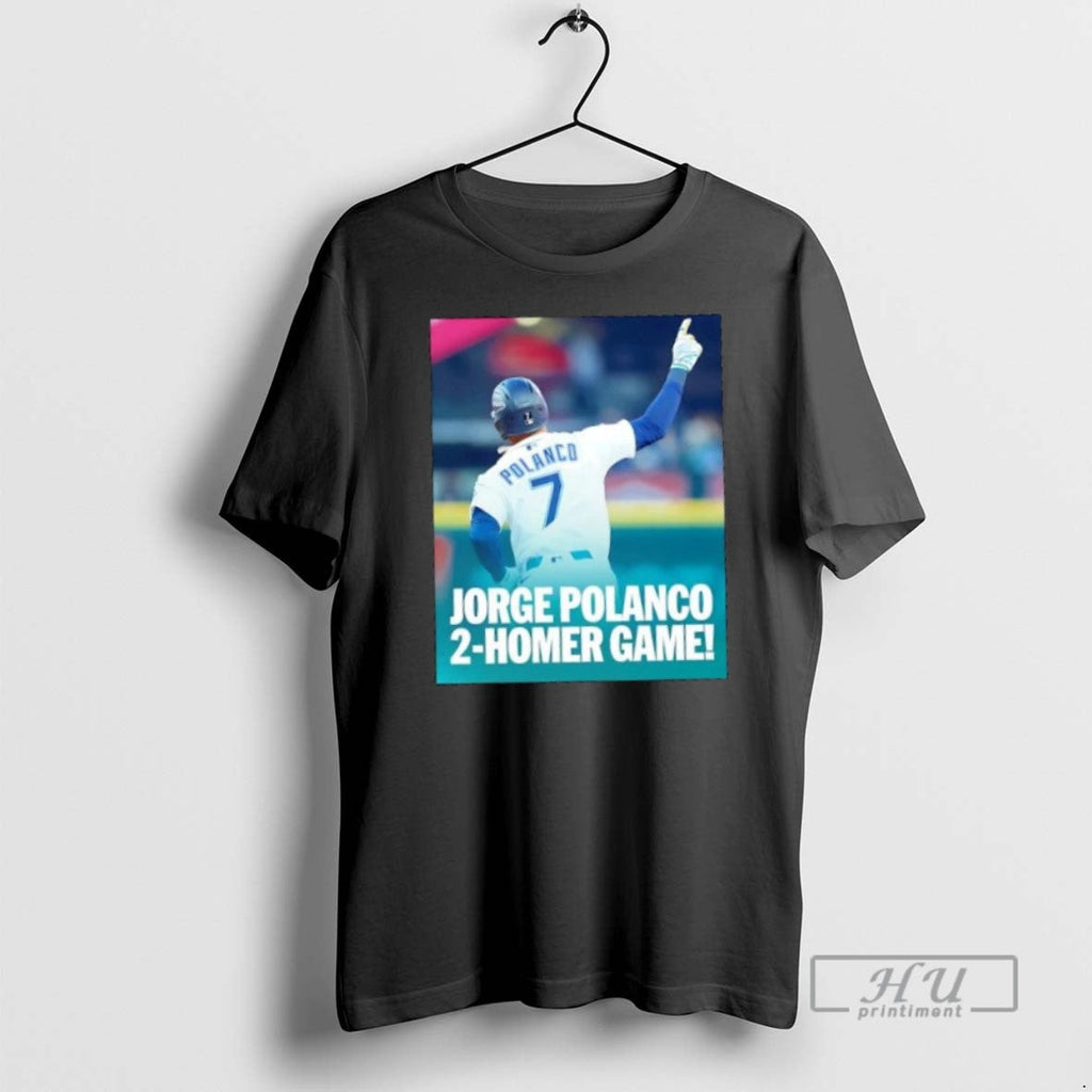 Trending Official Jorge Polanco 2 Homer Game - Adult & Kids T-Shirts, Sweatshirts & Hoodies apparel design preview 1