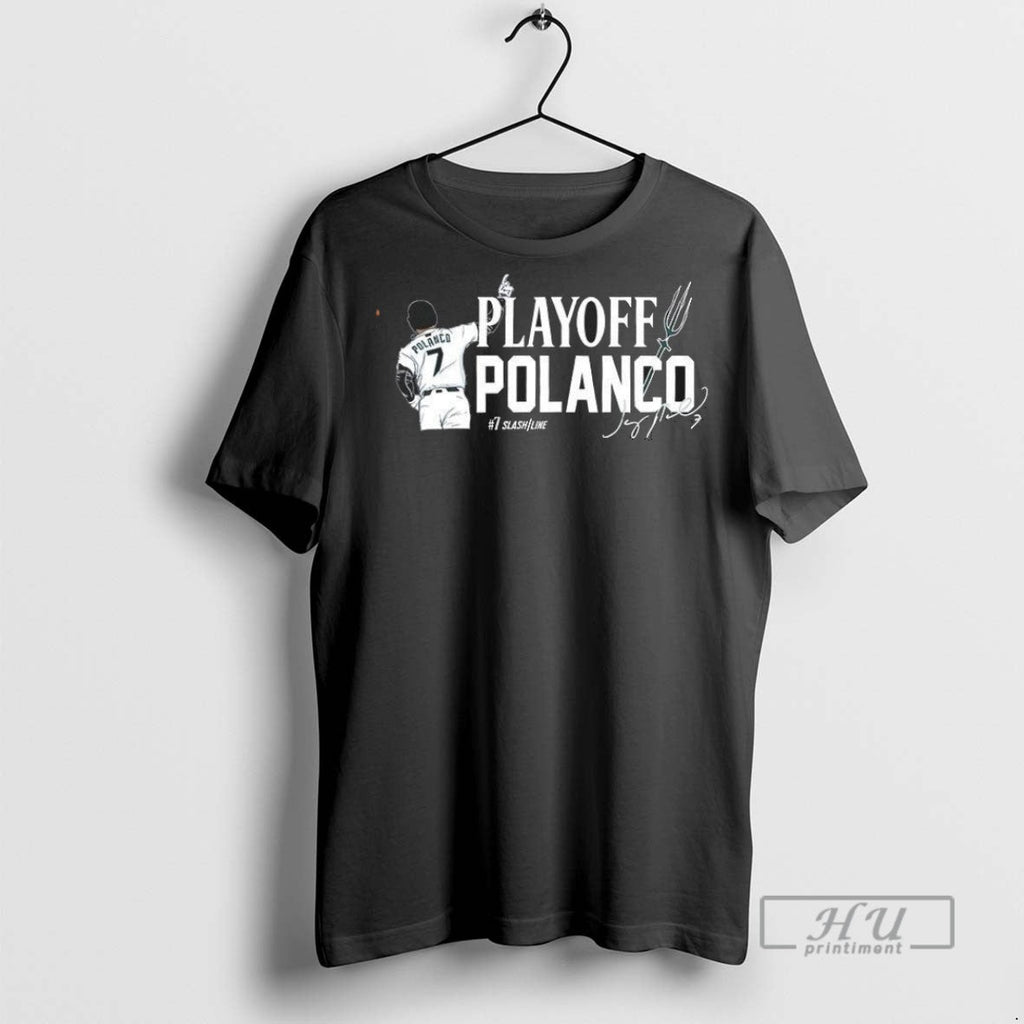 Trending Official Playoff Polanco Seattle Mariners - Adult & Kids T-Shirts, Sweatshirts & Hoodies apparel design preview 1