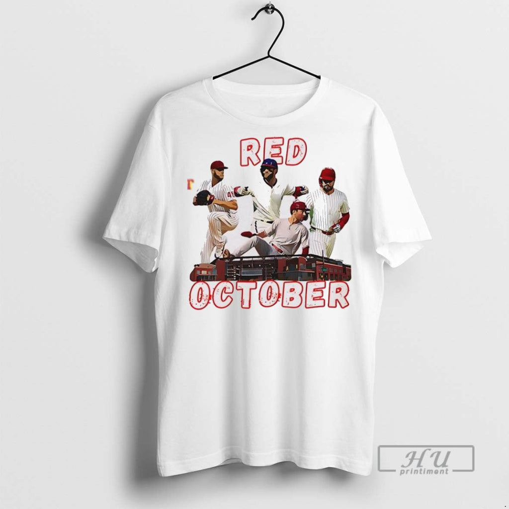 Trending Official Red October Philadelphia Baseball - Adult & Kids T-Shirts, Sweatshirts & Hoodies apparel design preview 1