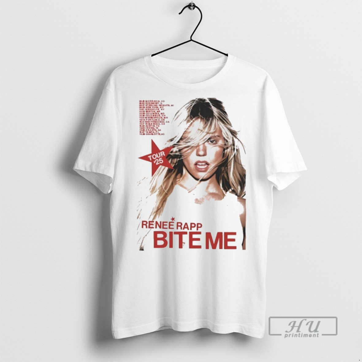 Trending Official Renee Rapp Bite Me Tour 25 Vintage - Adult & Kids T-Shirts, Sweatshirts & Hoodies apparel design preview 1