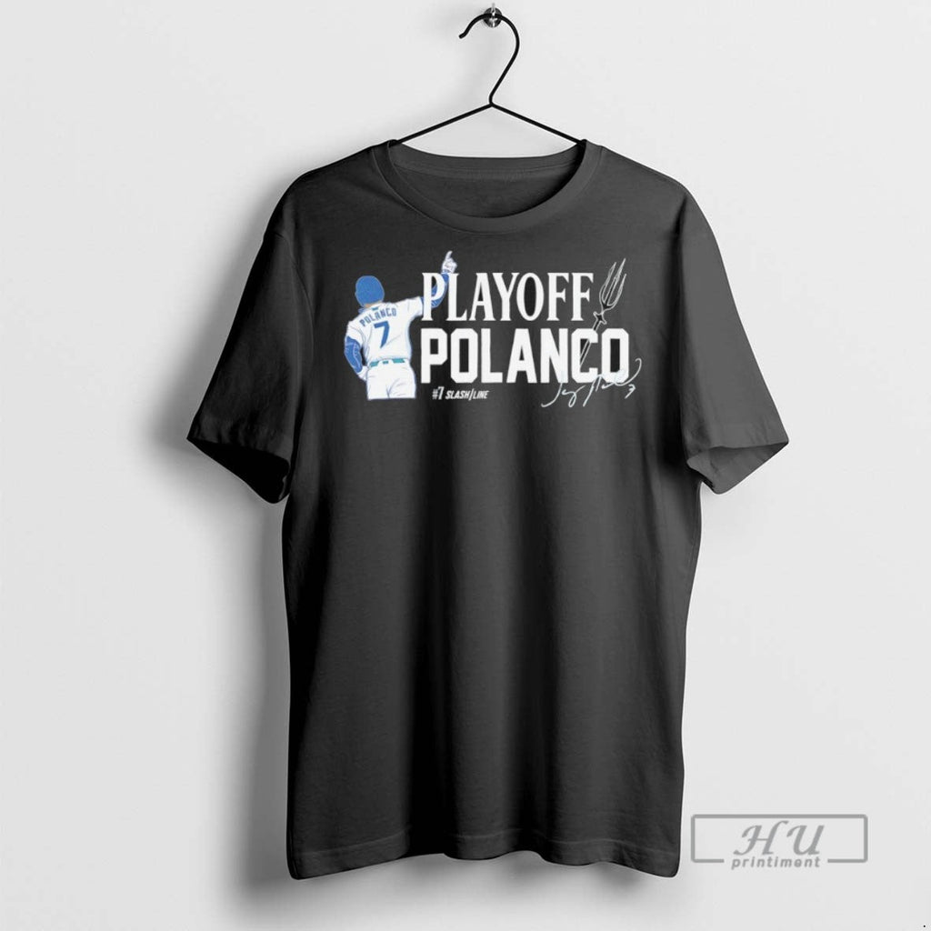 Trending Official Seattle Jorge Polanco 2025 Mlb - Adult & Kids T-Shirts, Sweatshirts & Hoodies apparel design preview 1