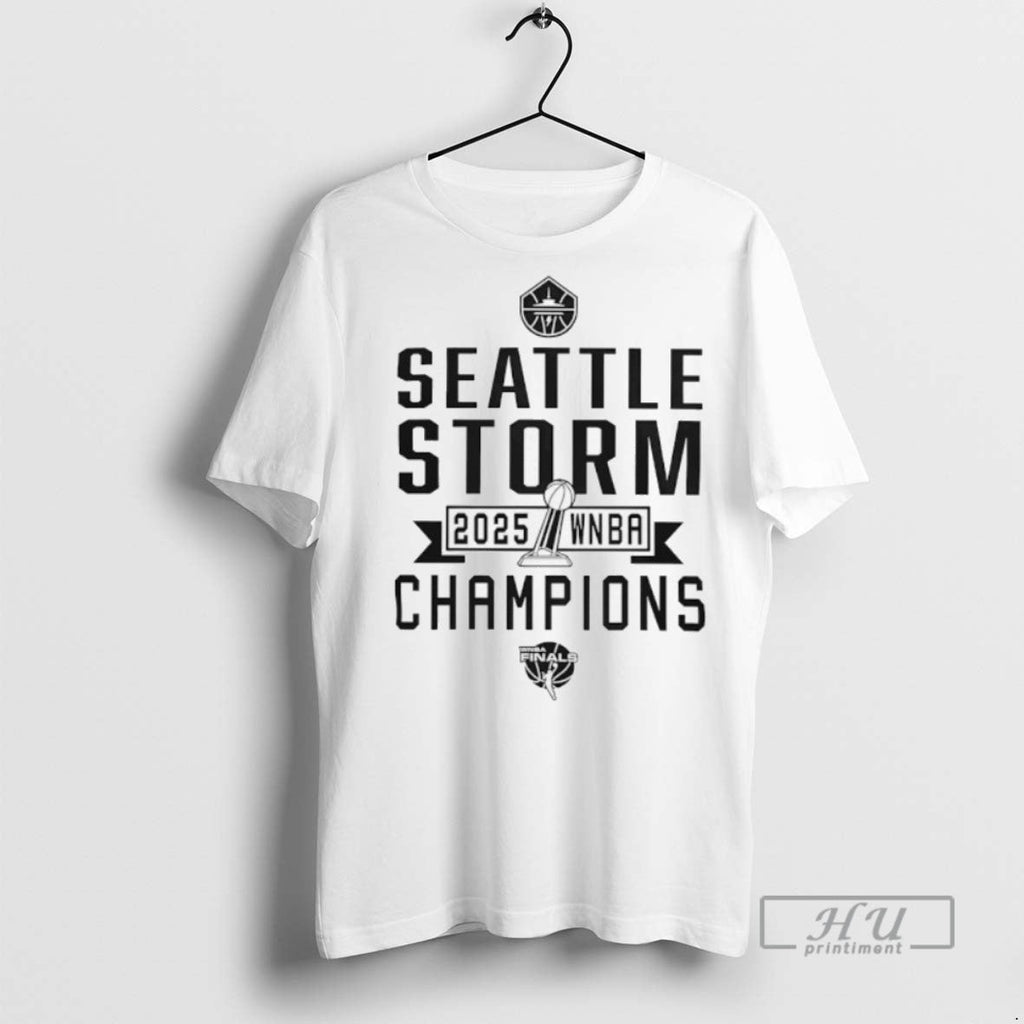 Trending Official Seattle Storm Wnba Champions 2025 - Adult & Kids T-Shirts, Sweatshirts & Hoodies apparel design preview 1
