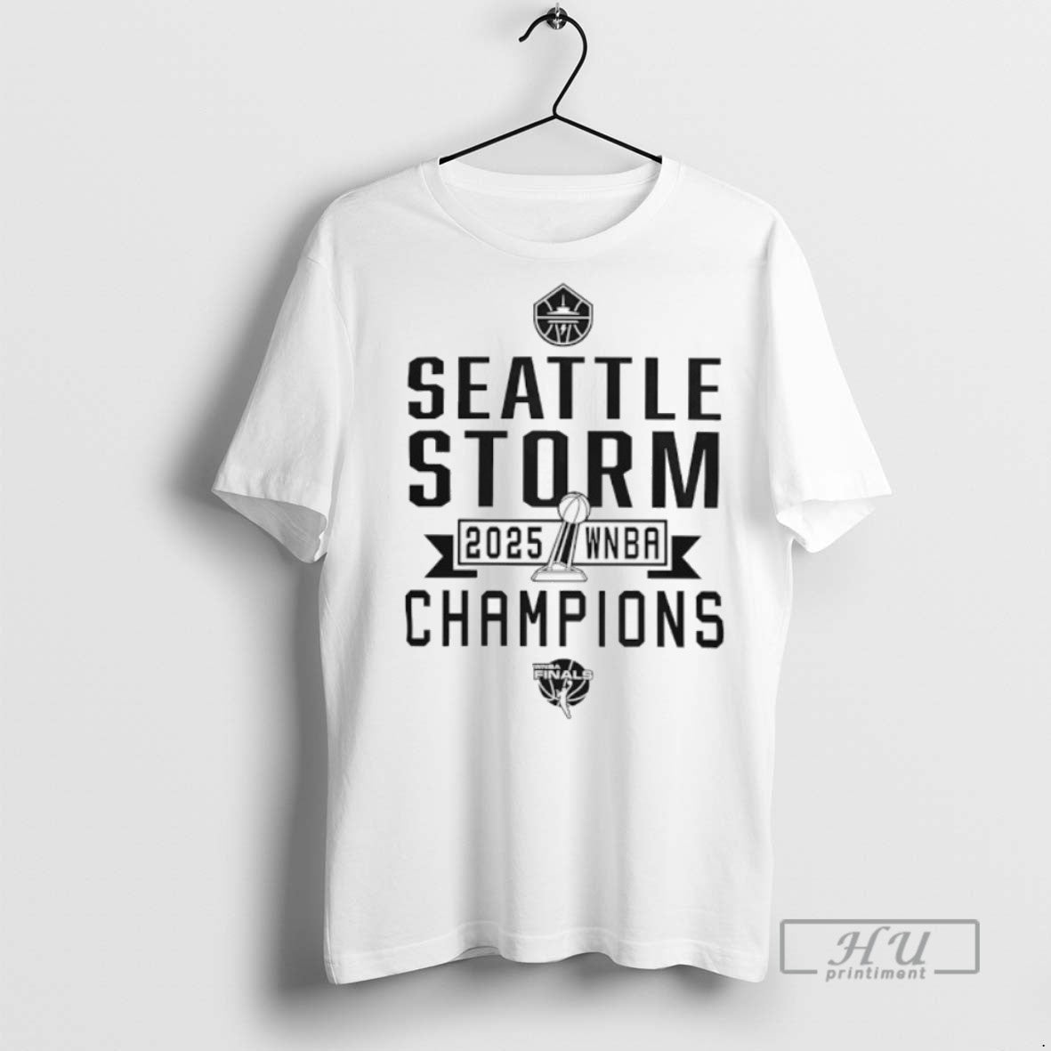 Trending Official Seattle Storm Wnba Champions 2025 - Adult & Kids T-Shirts, Sweatshirts & Hoodies apparel design preview 1