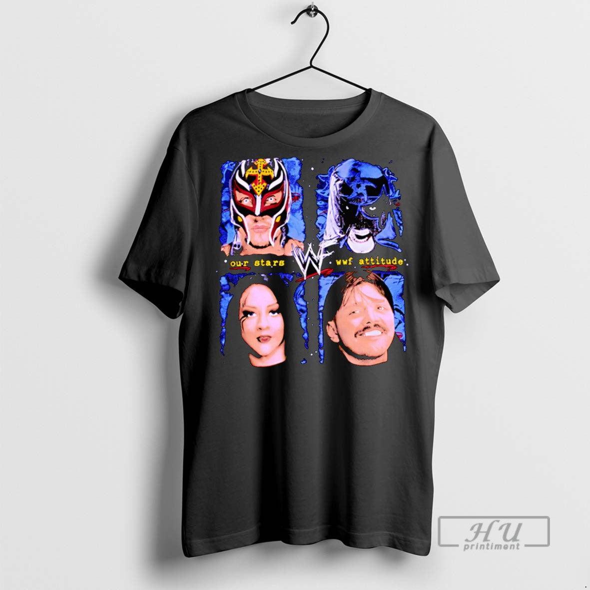 Trending Official The Big 4 Our Stars Wwf Attitude - Adult & Kids T-Shirts, Sweatshirts & Hoodies apparel design preview 1