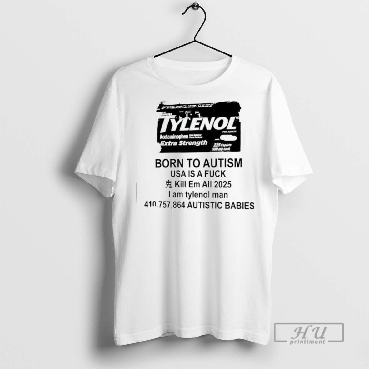 Trending Official Tylenol Born To Autism Usa Is A - Adult & Kids T-Shirts, Sweatshirts & Hoodies apparel design preview 1