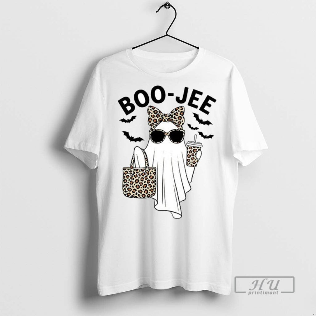 Trending Officials Boo Jee Leopard Halloween Ceramic - Adult & Kids T-Shirts, Sweatshirts & Hoodies apparel design preview 1