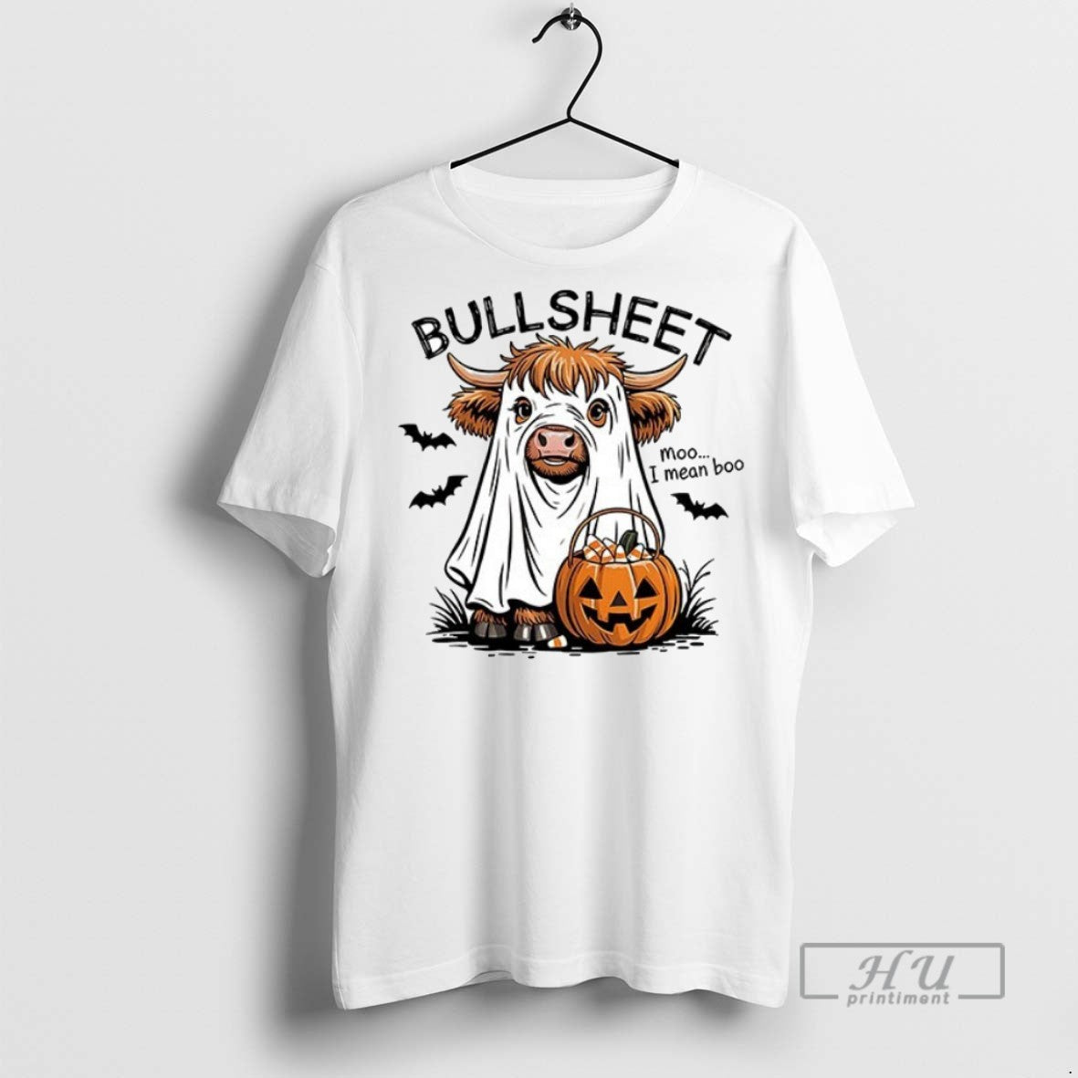 Trending Officials Bullsheet Moo I Mean Boo Halloween - Adult & Kids T-Shirts, Sweatshirts & Hoodies apparel design preview 1