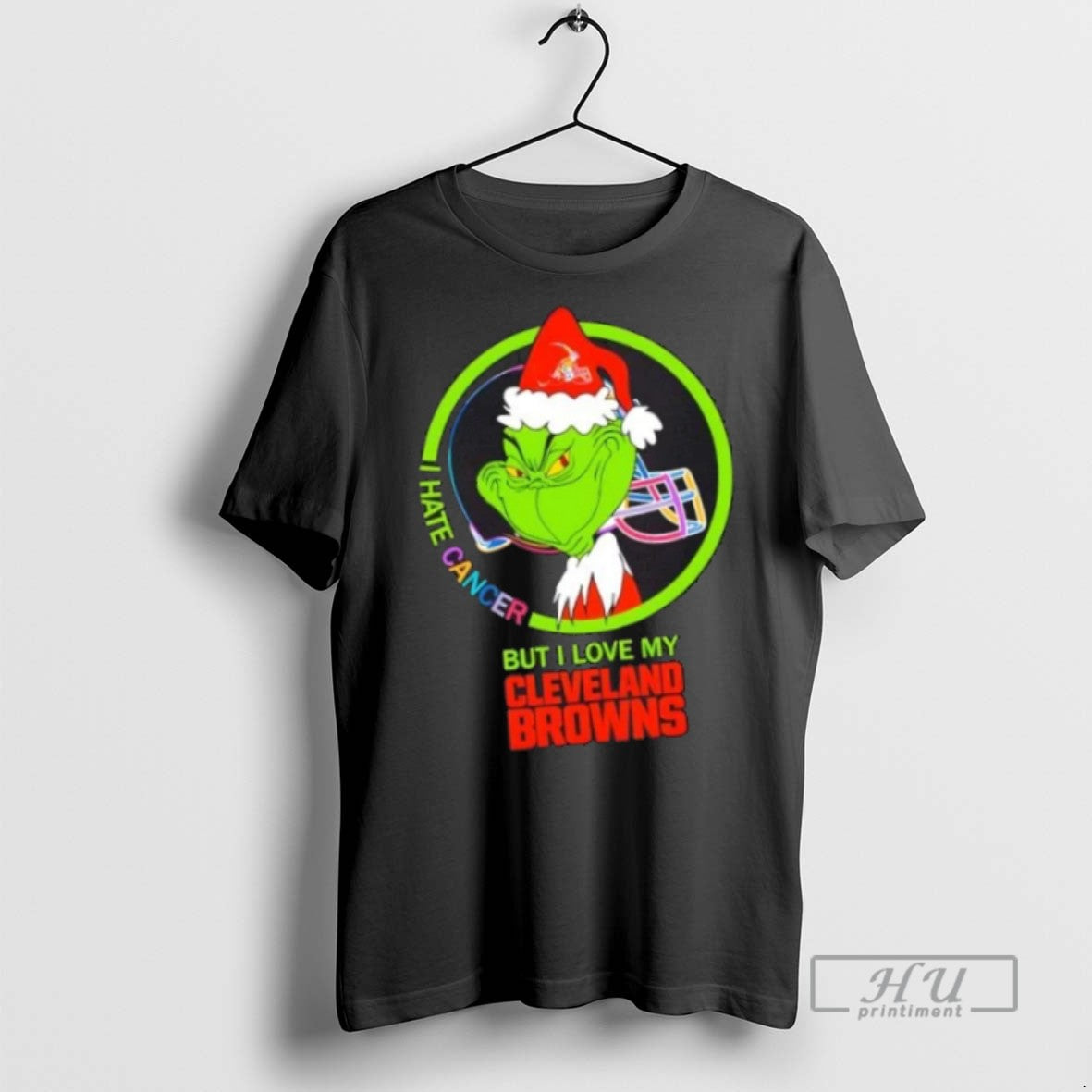 Trending Officials Grinch I Hate Cancer But Love My - Adult & Kids T-Shirts, Sweatshirts & Hoodies apparel design preview 1