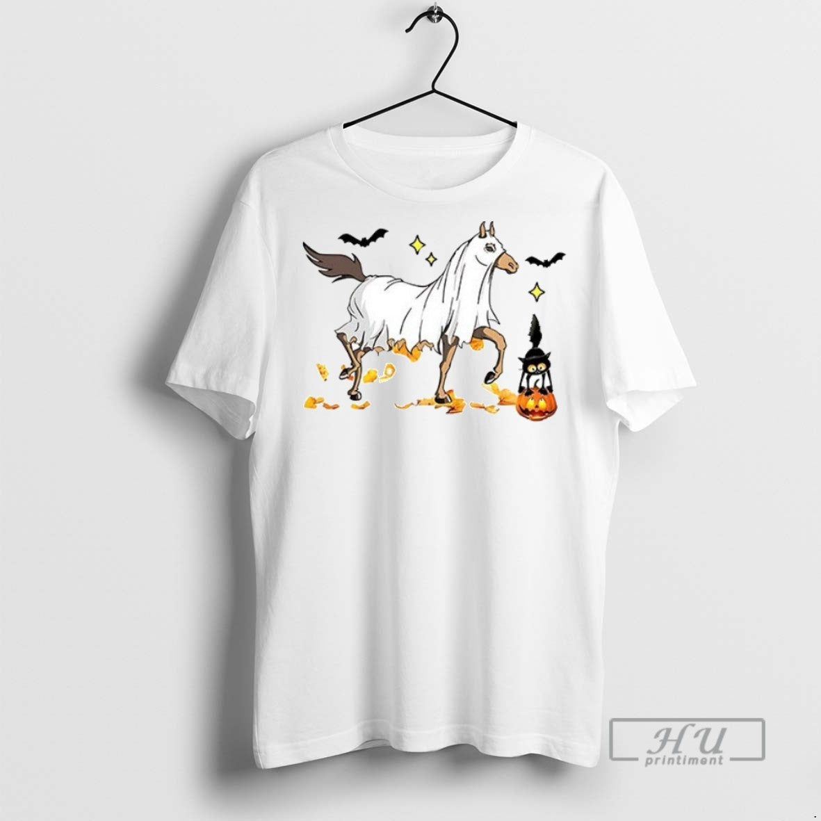 Trending Officials Halloween Horse Ghost Ceramic And - Adult & Kids T-Shirts, Sweatshirts & Hoodies apparel design preview 1