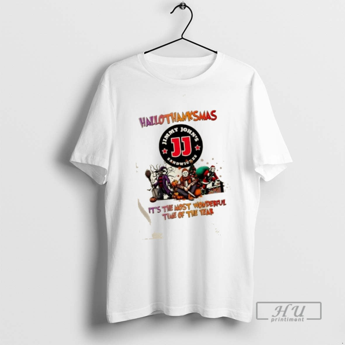 Trending Officials Horror Movies X Jimmy Johns Its - Adult & Kids T-Shirts, Sweatshirts & Hoodies apparel design preview 1