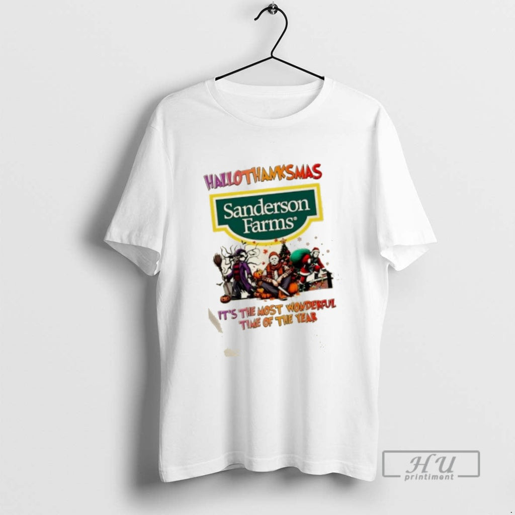 Trending Officials Horror Movies X Sanderson Farms - Adult & Kids T-Shirts, Sweatshirts & Hoodies apparel design preview 1