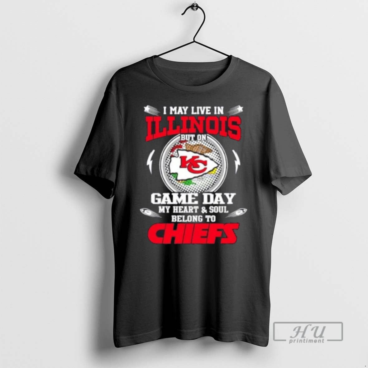 Trending Officials I May Live In Illinois But On Game - Adult & Kids T-Shirts, Sweatshirts & Hoodies apparel design preview 1