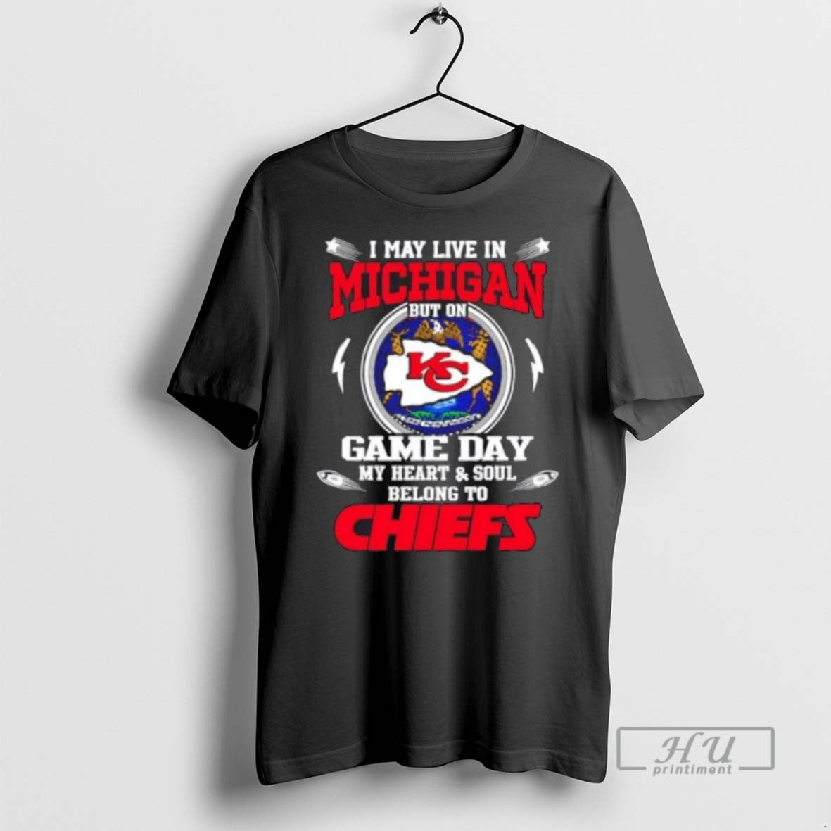 Trending Officials I May Live In Michigan But On Game - Adult & Kids T-Shirts, Sweatshirts & Hoodies apparel design preview 1