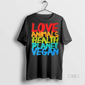 Trending Officials Love Animals Health Planet Vegan - Adult & Kids T-Shirts, Sweatshirts & Hoodies apparel design preview 1