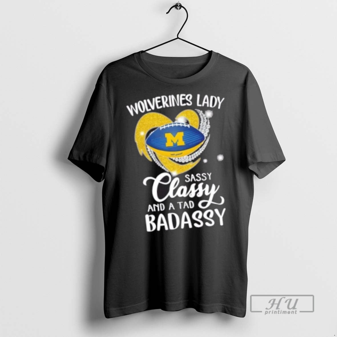 Trending Officials Michigan Wolverines Lady Sassy - Adult & Kids T-Shirts, Sweatshirts & Hoodies apparel design preview 1