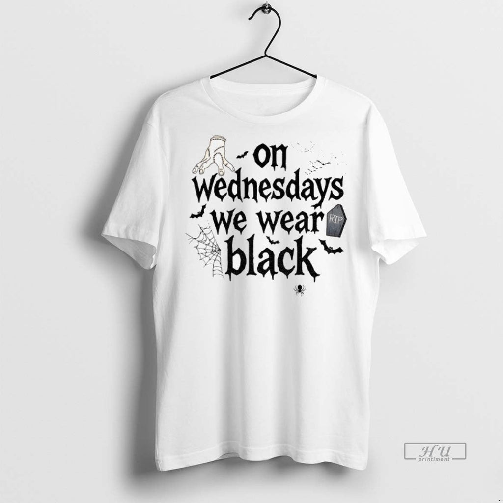 Trending Officials On Wednesdays We Wear Black Addams - Adult & Kids T-Shirts, Sweatshirts & Hoodies apparel design preview 1