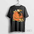 Trending Officials Pumpkin Cat Halloween Ceramic And - Adult & Kids T-Shirts, Sweatshirts & Hoodies apparel design preview 1