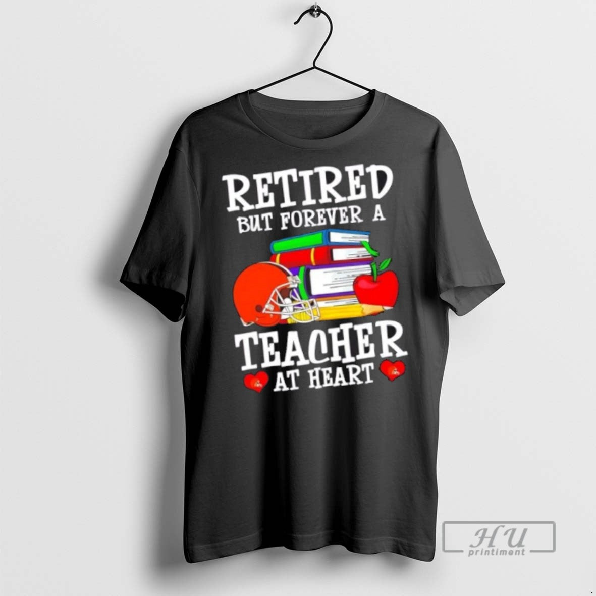Trending Officials Retired But Forever A Teacher At - Adult & Kids T-Shirts, Sweatshirts & Hoodies apparel design preview 1