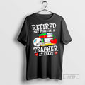 Trending Officials Retired But Forever A Teacher At - Adult & Kids T-Shirts, Sweatshirts & Hoodies apparel design preview 1