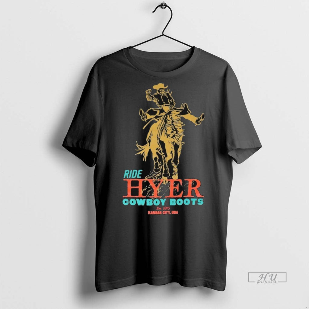 Trending Officials Ride Hyer Cowboy Boots Kansas City - Adult & Kids T-Shirts, Sweatshirts & Hoodies apparel design preview 1