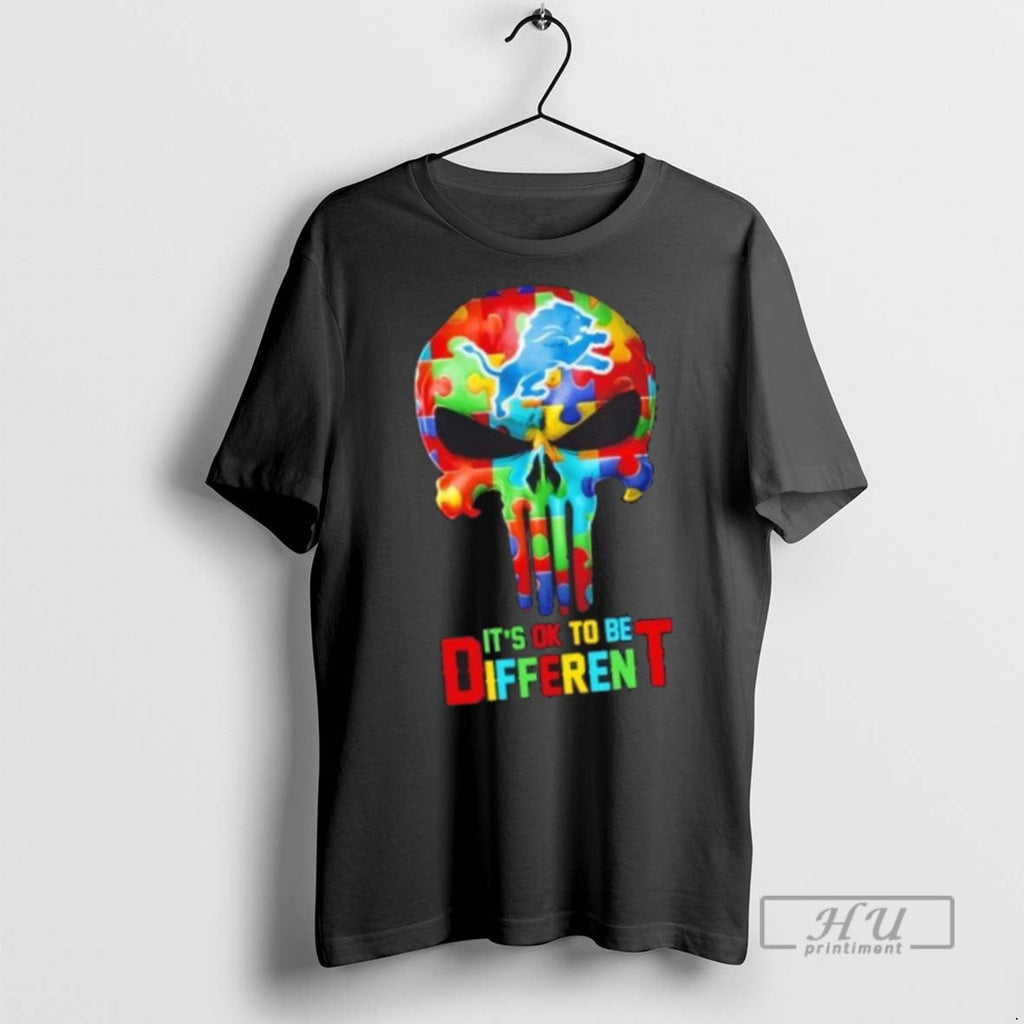 Trending Officials Skull Detroit Lions Its Ok To Be - Adult & Kids T-Shirts, Sweatshirts & Hoodies apparel design preview 1