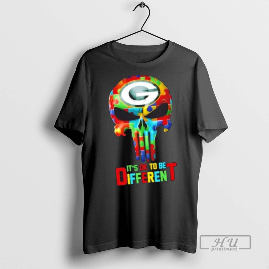 Trending Officials Skull Green Bay Packers Its Ok To - Adult & Kids T-Shirts, Sweatshirts & Hoodies apparel design preview 1