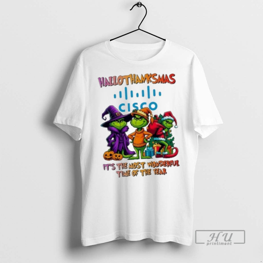 Trending Officials The Grinch Cisco Logo - Adult & Kids T-Shirts, Sweatshirts & Hoodies apparel design preview 1