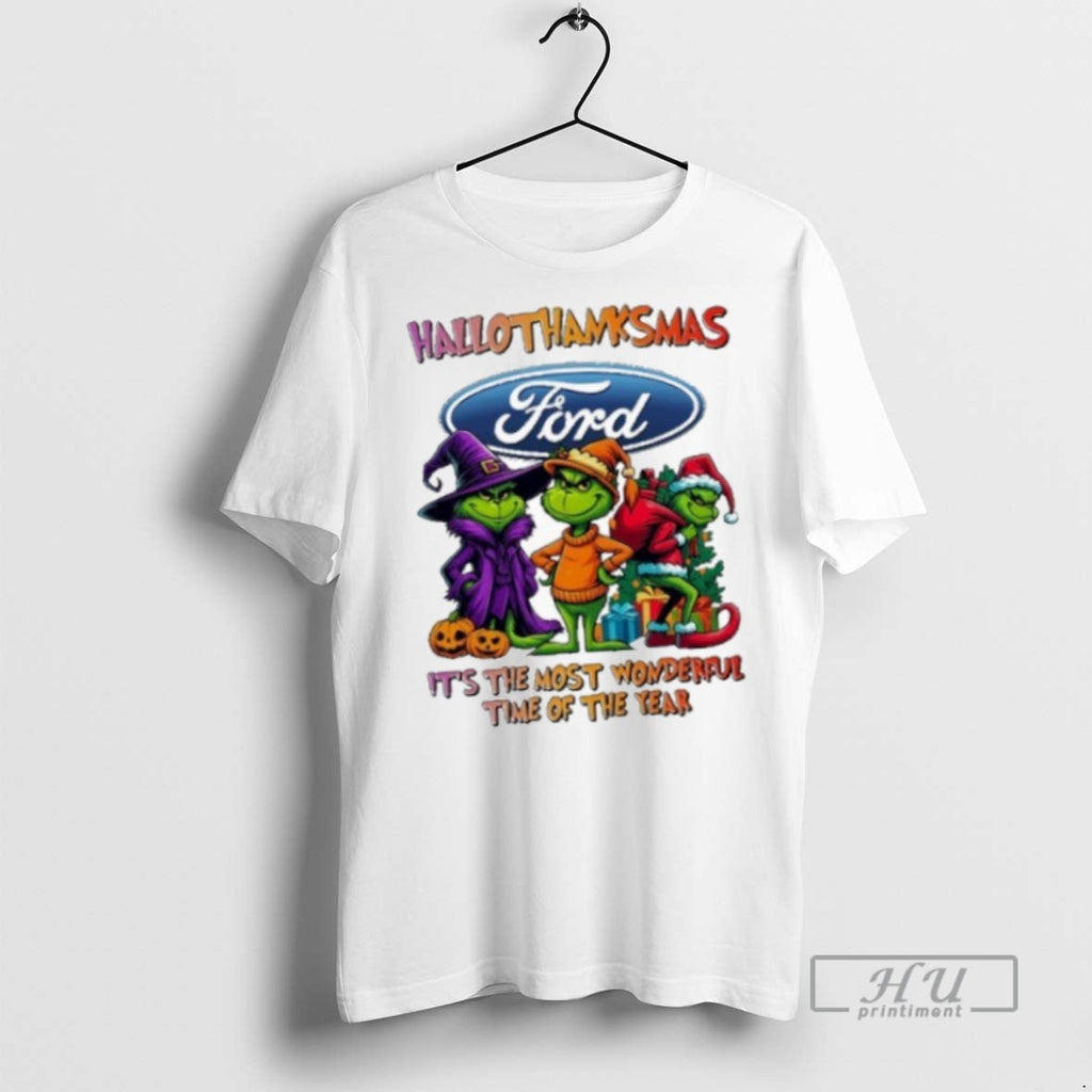 Trending Officials The Grinch Ford Motor Logo - Adult & Kids T-Shirts, Sweatshirts & Hoodies apparel design preview 1