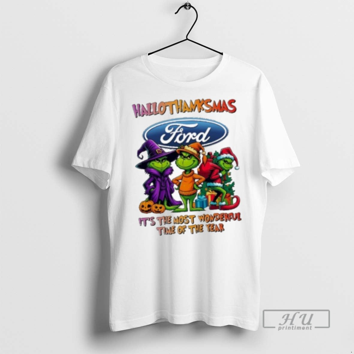 Trending Officials The Grinch Ford Motor Logo - Adult & Kids T-Shirts, Sweatshirts & Hoodies apparel design preview 1
