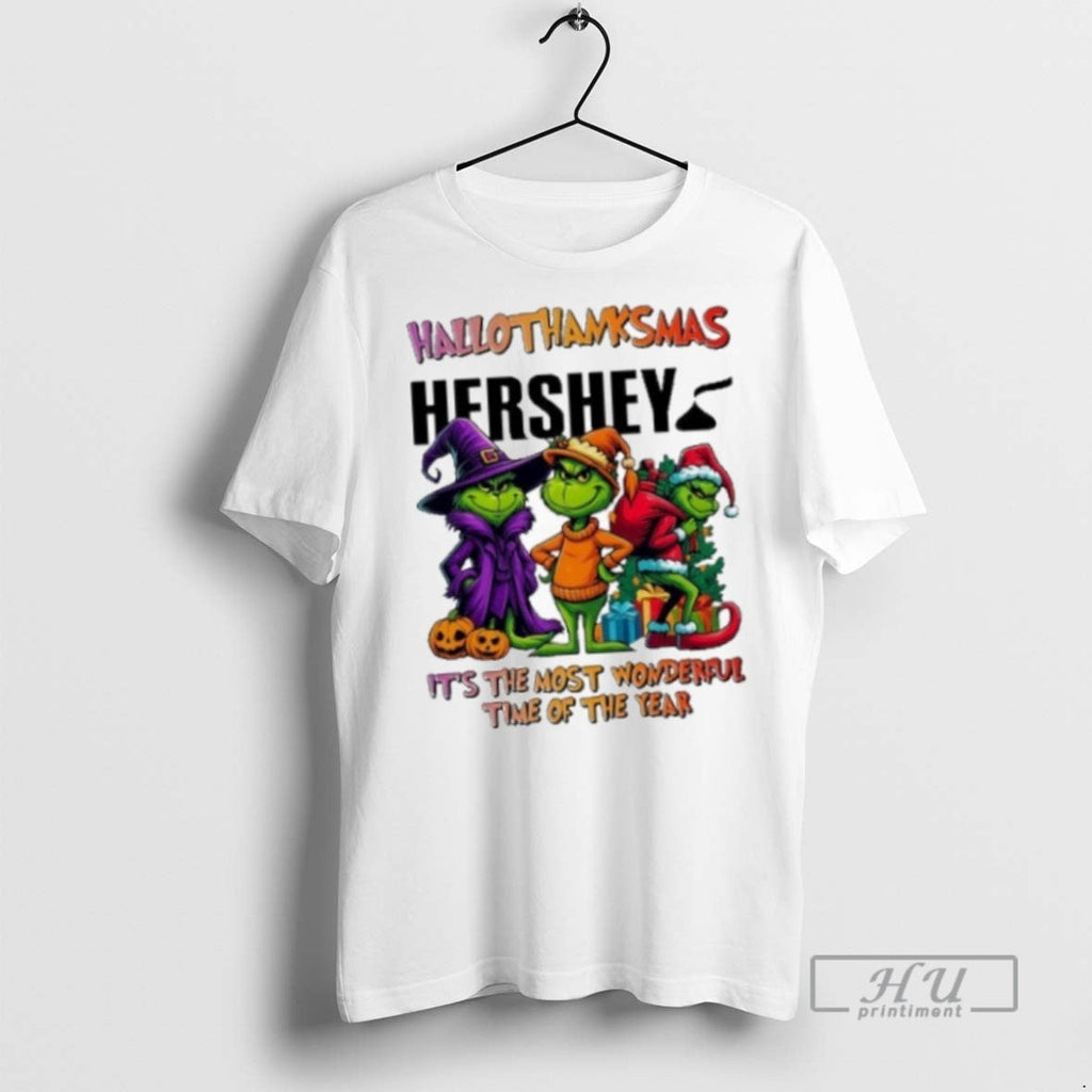 Trending Officials The Grinch Hershey Logo - Adult & Kids T-Shirts, Sweatshirts & Hoodies apparel design preview 1